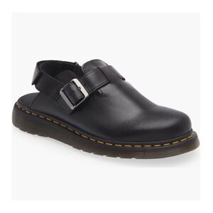 Dr. Martens Black Leather Mules